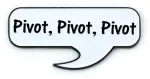 FRIENDS PIVOT, PIVOT, PIVOT PIN BADGE