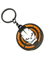 CALL OF DUTY ZOMBIES SKULL SYMBOL METAL KEYRING