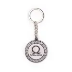 GOD OF WAR LOGO ROUNG METAL KEYRING