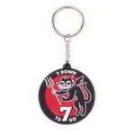 WOLFENSTEIN 2 THE NEW COLOSSUS RUBBER KEYRING