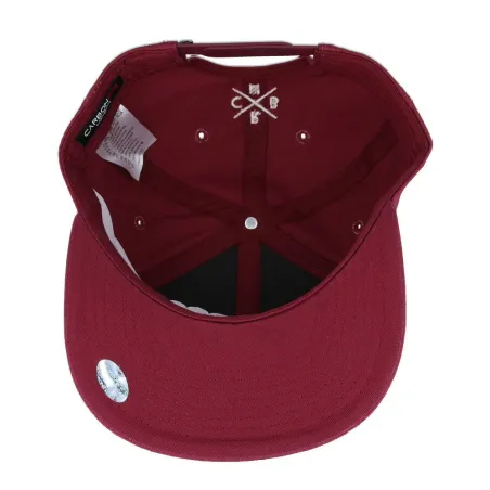 CARBON 212 CRBN PREMIUM COLLECTION BURGENDY SNAPBACK CAP