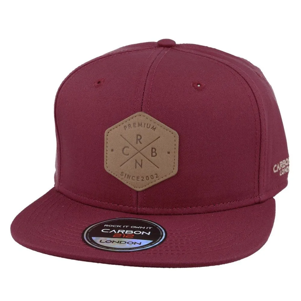 CARBON 212 CRBN PREMIUM COLLECTION BURGENDY SNAPBACK CAP