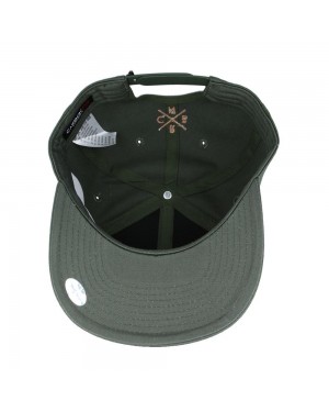 CARBON 212 CRBN PREMIUM COLLECTION MOSS GREEN SNAPBACK CAP