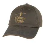 GLADWIN BOND LOGO BROWN RUSTIC STRAPBACK BASEBALL CAP