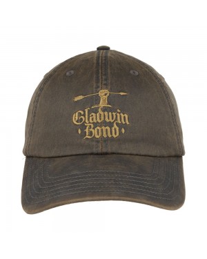 GLADWIN BOND LOGO BROWN RUSTIC STRAPBACK BASEBALL CAP