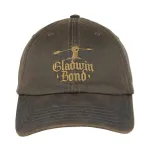 GLADWIN BOND LOGO BROWN RUSTIC STRAPBACK BASEBALL CAP