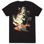 THE SIMPSONS HOMERZILLA FRONT AND BACK PRINT BLACK T-SHIRT