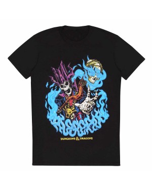 DUNGEONS AND DRAGONS ACERERAK OF THE SCARLET ROBES PRINT BLACK T-SHIRT