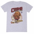 MARVEL COMICS GUARDIANS OF THE GALAXY VOL 3 COSMO THE SPACE DOG PRINT GREY T-SHIRT