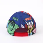 MARVEL COMICS THOR, SPIDER-MAN, HULK, CAPTAIN AMERICA BLUE BASEBALL CAP [KIDS]