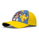 POKEMON ASH AND PIKACHU YELLOW BASEBALL CAP [KIDS]