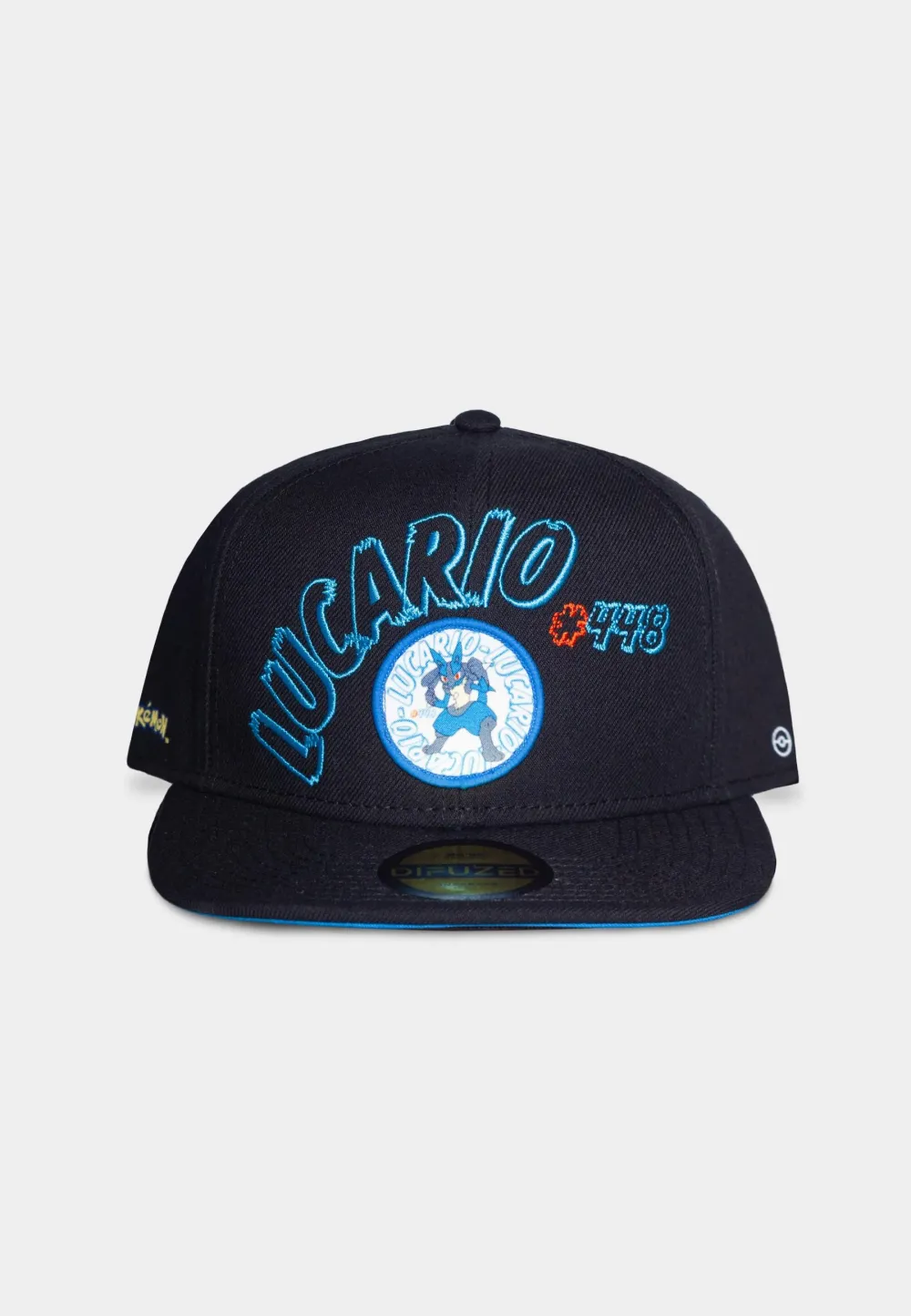 OFFICIAL POKEMON LUCARIO PATCH 448 SNAPBACK BASEBALL CAP HAT