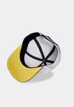 OFFICIAL POKEMON PIKACHU PRINTED PATCH ANIME STANCE WHITE SNAPBACK BASEBALL CAP HAT