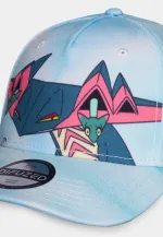 OFFICIAL POKEMON DRAGAPULT BLUE TIE DYE ADJUSTABLE BASEBALL CAP HAT