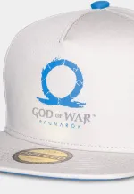 GOD OF WAR RAGNAROK LOGO GREEK SYMBOL PRINT PLAYSTATION GREY SNAPBACK BASEBALL CAP HAT