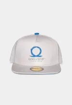 GOD OF WAR RAGNAROK LOGO GREEK SYMBOL PRINT PLAYSTATION GREY SNAPBACK BASEBALL CAP HAT