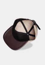 ASSASSIN'S CREED MIRAGE METAL SYMBOL BEIGE STRAPBACK BASEBALL CAP HAT