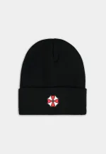 RESIDENT EVIL UMBRELLA CORPS SYMBOL BLACK BEANIE