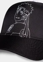 NARUTO LINE ART BLACK SNAPBACK BASEBALL CAP