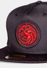 GAME OF THRONES HOUSE TARGARYEN LOGO BLACK SNAPBACK BASEBALL CAP