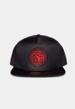 GAME OF THRONES HOUSE TARGARYEN LOGO BLACK SNAPBACK BASEBALL CAP