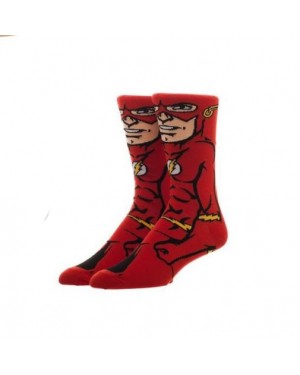 DC COMICS THE FLASH 360 ALL OVER CREW SOCKS (OFFICIAL)