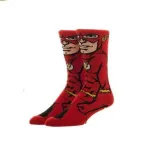 DC COMICS THE FLASH 360 ALL OVER CREW SOCKS (OFFICIAL)