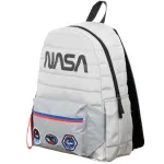 NASA WORM LOGO GREY REFLECTIVE 2 IN 1 FANNY PACK AND BACKPACK BAG