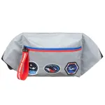 NASA WORM LOGO GREY REFLECTIVE 2 IN 1 FANNY PACK AND BACKPACK BAG