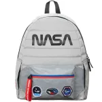 NASA WORM LOGO GREY REFLECTIVE 2 IN 1 FANNY PACK AND BACKPACK BAG