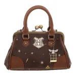 OFFICIAL HARRY POTTER HOGWARTS AND HEDWIG BROWN HANDBAG