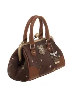 OFFICIAL HARRY POTTER HOGWARTS AND HEDWIG BROWN HANDBAG