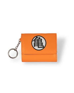 OFFICIAL DRAGON BALL Z MASTER ROSHI TURTLE SYMBOL KANJI TRI-FOLD WALLET WITH CHAIN