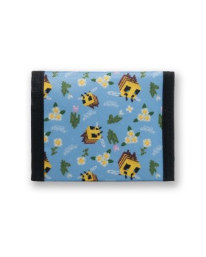 MINECRAFT BEE TILED PRINT TRIFOLD WALLET