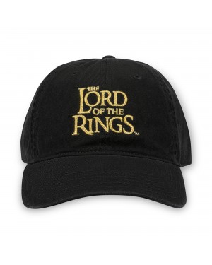 LORD OF THE RINGS LOGO GOLD EMBROIDERED STRAPBACK BASEBALL CAP