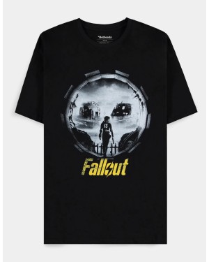 FALLOUT LUCY INTO THE WASTELAND PRINT BLACK T-SHIRT