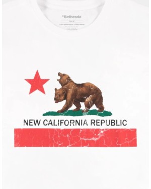 FALLOUT NEW CALIFORNIA REPUBLIC LOGO WHITE T-SHIRT