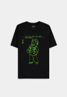 FALLOUT VAULT BOY CHARISMA +10 PRINT BLACK T-SHIRT