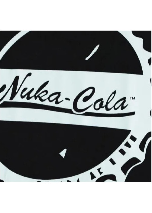 FALLOUT NUKA COLA BOTTLE CAP LOGO BLACK T-SHIRT