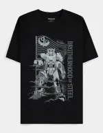 FALLOUT BROTHERHOOD OF STEEL POWER ARMOR PRINT BLACK T-SHIRT