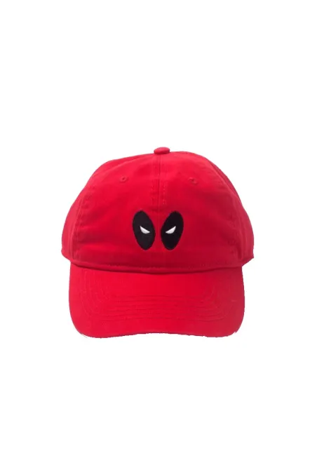 OFFICIAL MARVEL COMICS DEADPOOL EYES STRAPBACK BASEBALL CAP 'DAD HAT'