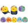 POKEMON PIKACHU, SQUIRTLE, CHARMANDER, BULBASAUR AND GENGAR ALL OVER PRINT BASEBALL CAP [KIDS]