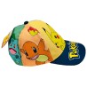 POKEMON PIKACHU, SQUIRTLE, CHARMANDER, BULBASAUR AND GENGAR ALL OVER PRINT BASEBALL CAP [KIDS]