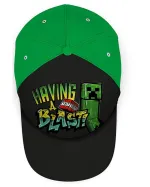 MINECRAFT HAVING A BLAST CREEPER TNT FRONT PRINT BASEBALL CAP [KIDS]