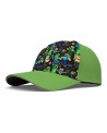 MINECRAFT ALEX, STEVE AND CREEPER FRONT PRINT BASEBALL CAP [KIDS]