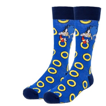 SONIC THE HEDGEHOG DROP DOWN FOR COINS PAIR OF NOVELTY SOCKS