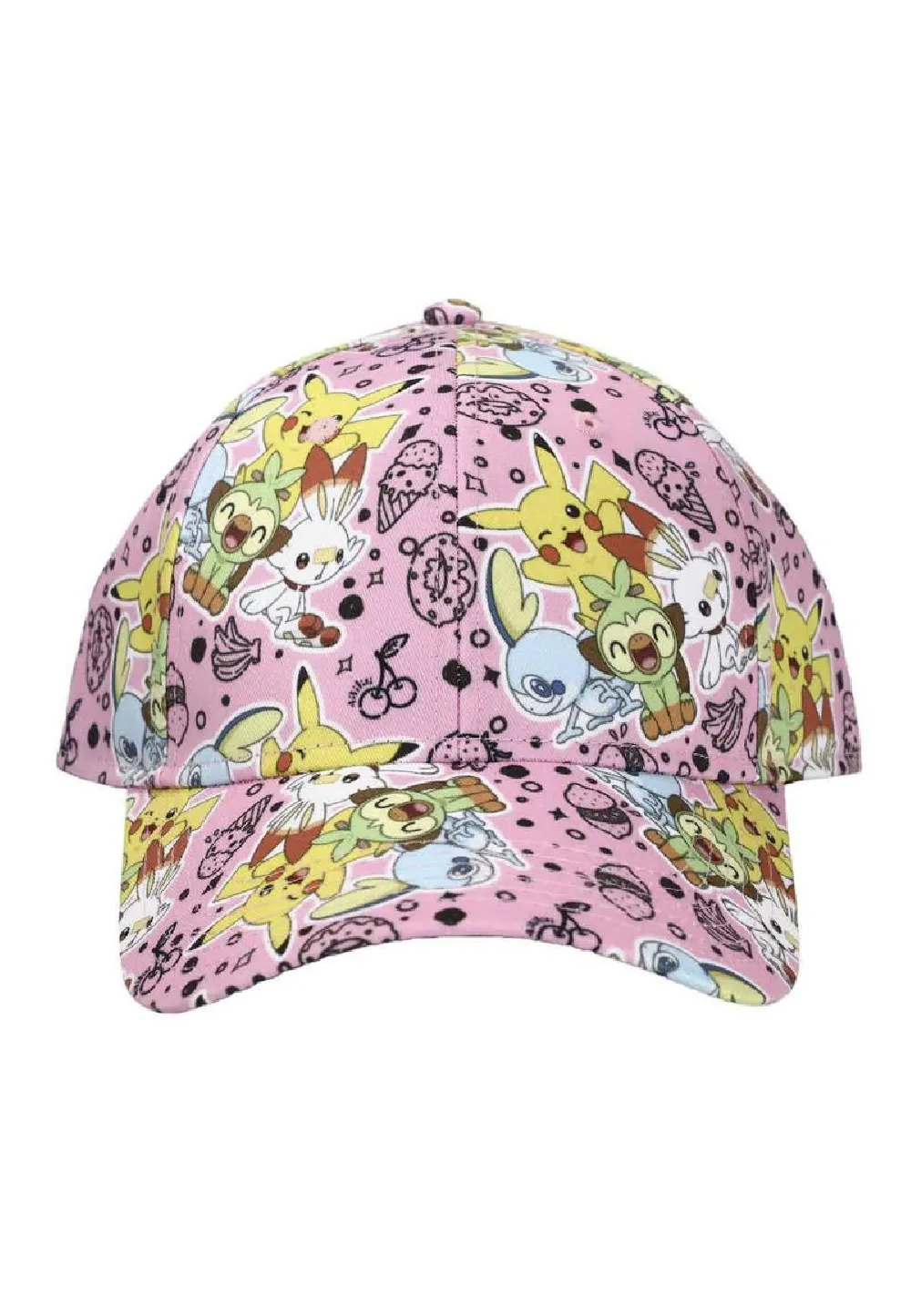 POKEMON SWEET TIME PIKACHU, GROOKEY, SOBBLE, SCORBUNNY STRAPBACK BASEBALL CAP