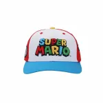 SUPER MARIO BROS ALL OVER CHARACTER PATCHES KIDS SNAPBACK BASEBALL CAP