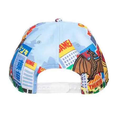 GODZILLA ALL OVER PRINT SNAPBACK BASEBALL CAP