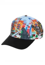 GODZILLA ALL OVER PRINT SNAPBACK BASEBALL CAP